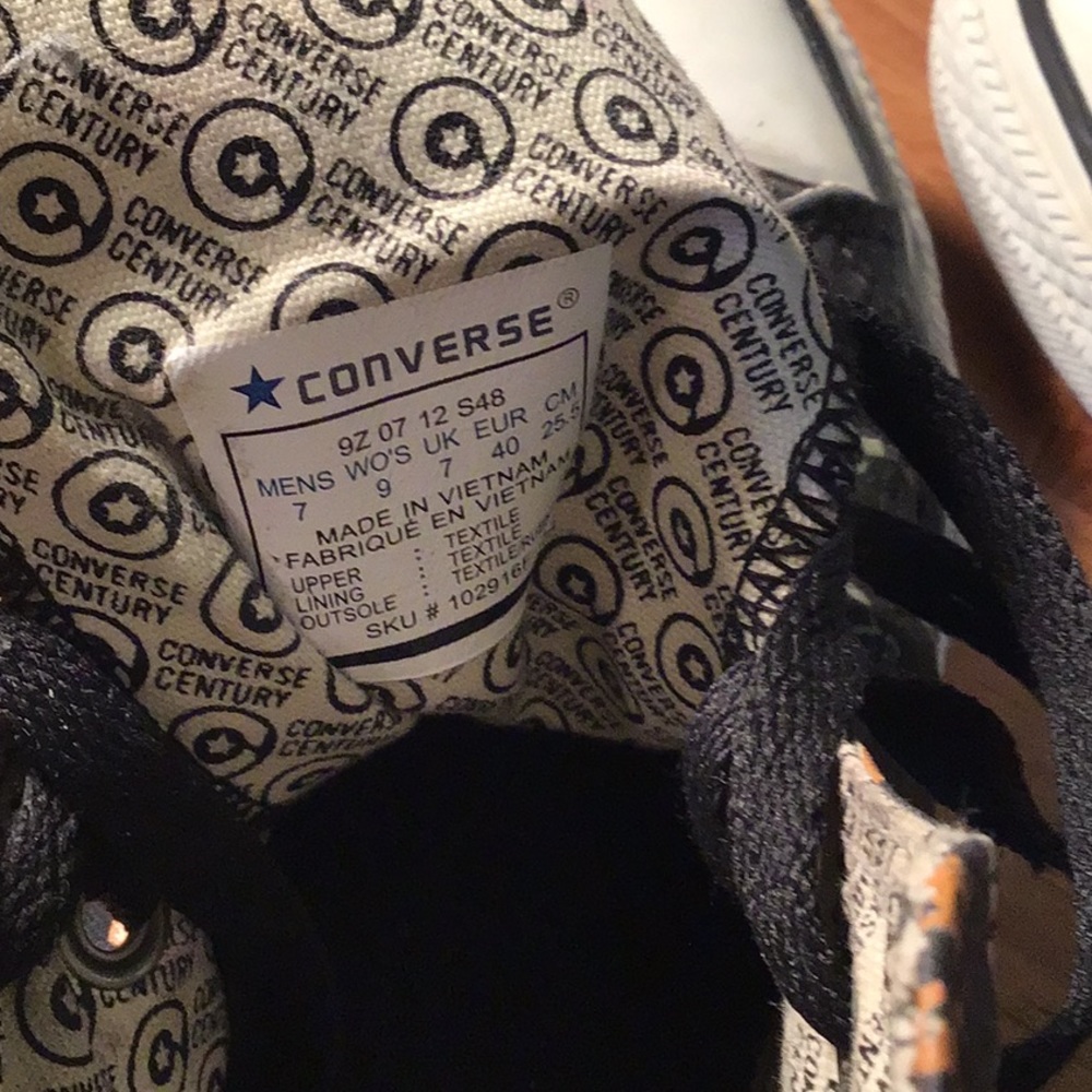 Vintage basketball Chuck Taylors black/orange - Picture 4 of 4